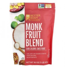 BetterBody Foods, Monk Fruit Blend, 1 lb (454 g)
