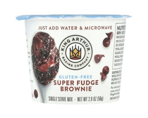 King Arthur Baking Company, Super Fudge Brownie, Single Serve Mix, 2 oz (56 g) King Arthur Baking Company, Super Fudge Brownie, Single Serve Mix, 2 oz (56 g)