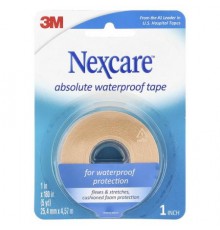 Nexcare, Absolute Waterproof Tape, Medium Hold, 180 in (5 yd)