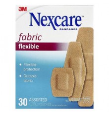 Nexcare, Flexible Fabric Bandages, Assorted, 30 Assorted Sizes