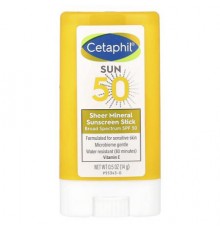 Cetaphil, Sheer Mineral Sunscreen Stick, SPF 50, 0.5 oz (14 g)