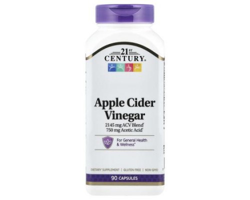 21st Century, Apple Cider Vinegar, 90 Capsules 21st Century, Apple Cider Vinegar, 90 Capsules