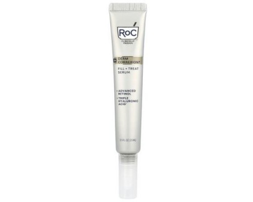 RoC, Derm Correxion®, Fill + Treat Serum, Advanced Retinol & Triple Hyaluronic Acid, 0.5 fl oz (15 ml) RoC, Derm Correxion®, Fill + Treat Serum, Advanced Retinol & Triple Hyaluronic Acid, 0.5 fl oz (15 ml)