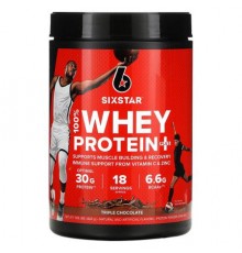 SIXSTAR, 100% Whey Protein Plus, Triple Chocolate, 1.82 lbs (826 g)