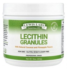 Lewis Labs, Lecithin Granules, Natural Coconut and Pineapple, 16 oz (454 g)