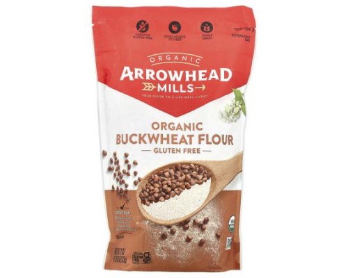 Arrowhead Mills, Organic Buckwheat Flour, Gluten Free, 22 oz (623 g) Arrowhead Mills, Organic Buckwheat Flour, Gluten Free, 22 oz (623 g)