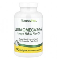 NaturesPlus, Ultra Omega 3/6/9, 120 Softgels