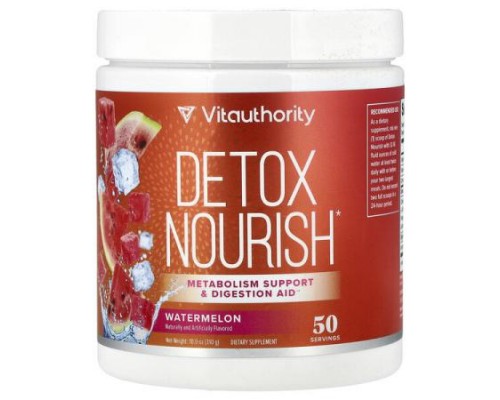 Vitauthority, Detox Nourish, Watermelon , 10.9 oz (310 g) Vitauthority, Detox Nourish, Watermelon , 10.9 oz (310 g)