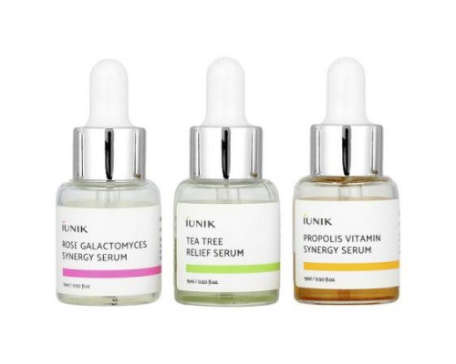 iUNIK, Daily Serum Trial Kit, 3 Piece Set