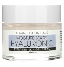 Advanced Clinicals, Moisture Boost Hyaluronic, Extra Dry Skin Gel Cream , 2 fl. oz. (59 ml)