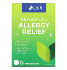 Hyland's Naturals, Seasonal Allergy Relief, 60 Quick-Dissolving Tablets