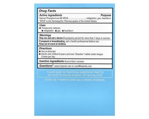 Hyland's Naturals, Cell Salt #10, Nat Phos 6X, 100 Quick-Dissolving Single Tablet Doses