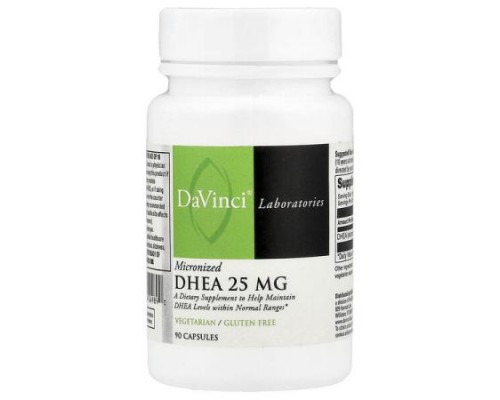 DaVinci Laboratories, Micronized DHEA, 25 mg , 90 Capsules DaVinci Laboratories, Micronized DHEA, 25 mg , 90 Capsules