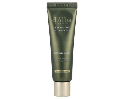 d'Alba, Balancing Vegan Cream, 1.85 fl oz (55 ml)