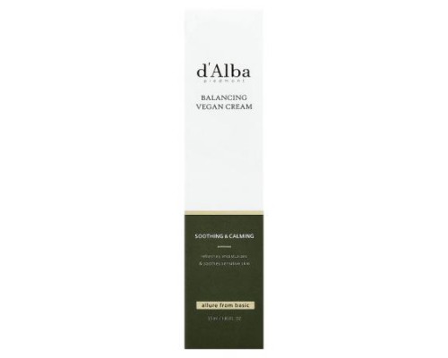 d'Alba, Balancing Vegan Cream, 1.85 fl oz (55 ml)