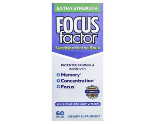 Focus Factor, Nutrition for The Brain, Extra Strength, 60 Tablets