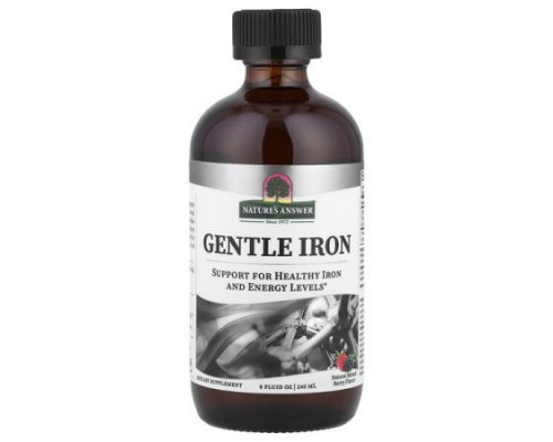 Nature's Answer, Gentle Iron, Natural Mixed Berry, 8 fl oz (240 ml)