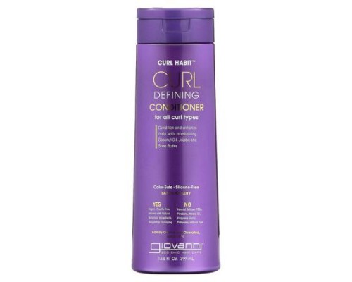 Giovanni, Curl Defining Conditioner, For All Curl Types, 13.5 fl oz (399 ml) Giovanni, Curl Defining Conditioner, For All Curl Types, 13.5 fl oz (399 ml)