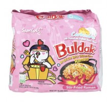 Buldak, Buldak™, Stir-Fried Ramen, Spicy Chicken, Carbonara, 5 Packs, 4.58 oz (130 g) Each