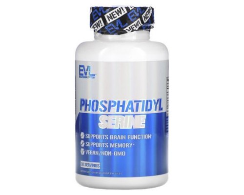 EVLution Nutrition, Phosphatidyl Serine, 60 Veggie Capsules (150 mg per Capsule) EVLution Nutrition, Phosphatidyl Serine, 60 Veggie Capsules (150 mg per Capsule)