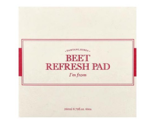 I'm From, Beet Refreshed Pad, 60 Pads, 8.79 fl oz (260 ml) I'm From, Beet Refreshed Pad, 60 Pads, 8.79 fl oz (260 ml)