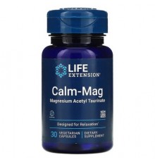 Life Extension, Calm-Mag, Magnesium Acetyl Taurinate, 30 Vegetarian Capsules