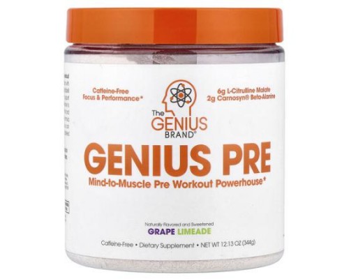 The Genius Brand, Genius Pre, Grape Limeade, 12.13 oz (344 g) The Genius Brand, Genius Pre, Grape Limeade, 12.13 oz (344 g)
