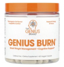 The Genius Brand, Genius Burn®, Caffeine-Free, 60 Veggie Capsules