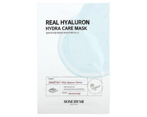 SOME BY MI, Real Hyaluron, Hydra Care Beauty Mask, 1 Sheet, 0.70 oz (20 g) SOME BY MI, Real Hyaluron, Hydra Care Beauty Mask, 1 Sheet, 0.70 oz (20 g)