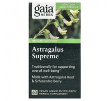 Gaia Herbs, Astragalus Supreme, 60 Vegan Liquid Phyto-Caps