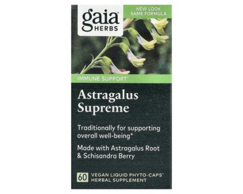 Gaia Herbs, Astragalus Supreme, 60 Vegan Liquid Phyto-Caps Gaia Herbs, Astragalus Supreme, 60 Vegan Liquid Phyto-Caps