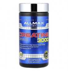 ALLMAX, Creatine 3000, 120 Veggie Caps  (750 mg per Capsule)