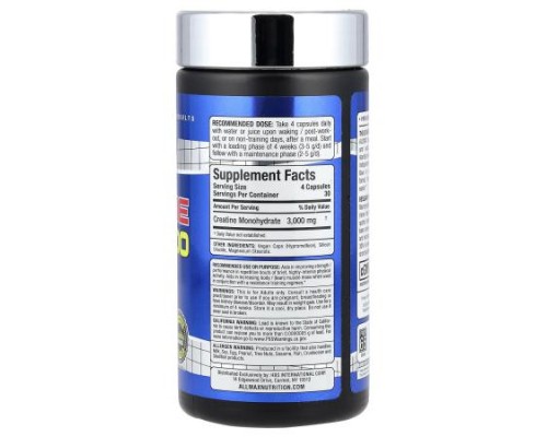 ALLMAX, Creatine 3000, 120 Veggie Caps (750 mg per Capsule) ALLMAX, Creatine 3000, 120 Veggie Caps (750 mg per Capsule)