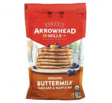 Arrowhead Mills, Organic Buttermilk Pancake & Waffle Mix, 1 lb 6 oz (623 g)