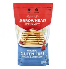 Arrowhead Mills, Organic Gluten Free Pancake & Waffle Mix, 22 oz (623 g)