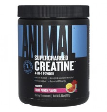 Animal, Supercharged Creatine, 4-In-1 Powder, Fruit Punch, 9.95 oz (282 g)