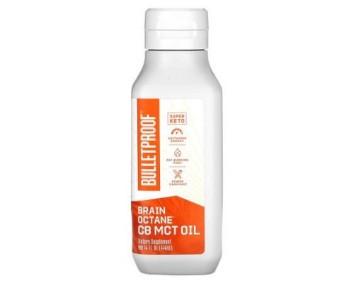 BulletProof, Brain Octane, C8 MCT Oil, 14 fl oz (414 ml)