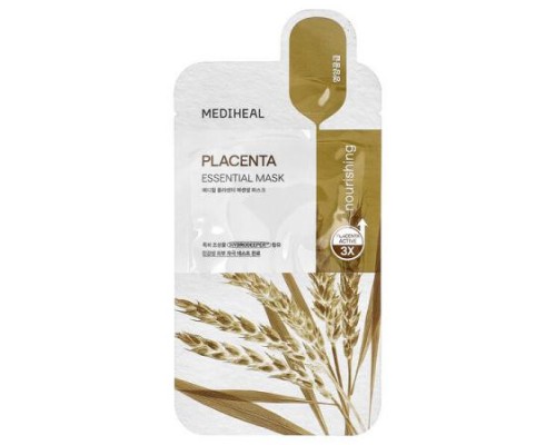 MEDIHEAL, Placenta, Essential Beauty Mask, 1 Sheet, 0.81 fl oz (24 ml)