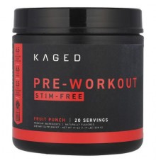 Kaged, Pre-Workout, Stim-Free, Fruit Punch, 1.19 lb (538 g)