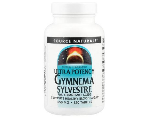 Source Naturals, Ultra Potency Gymnema Sylvestre, 120 Tablets Source Naturals, Ultra Potency Gymnema Sylvestre, 120 Tablets