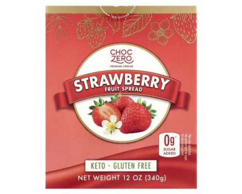 ChocZero, Strawberry Fruit Spread , 12 oz (340 g) ChocZero, Strawberry Fruit Spread , 12 oz (340 g)