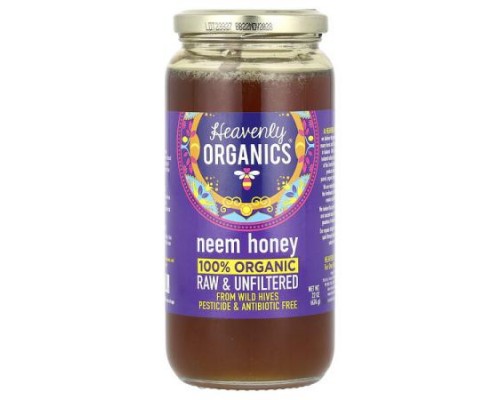 Heavenly Organics, 100% Organic Neem Honey, Raw & Unfiltered, 22 oz (624 g)