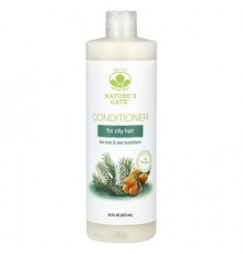 Mild By Nature, (Nature's Gate), Tea Tree & Sea Buckthorn Conditioner for Oily Hair, 16 fl oz (473 ml)