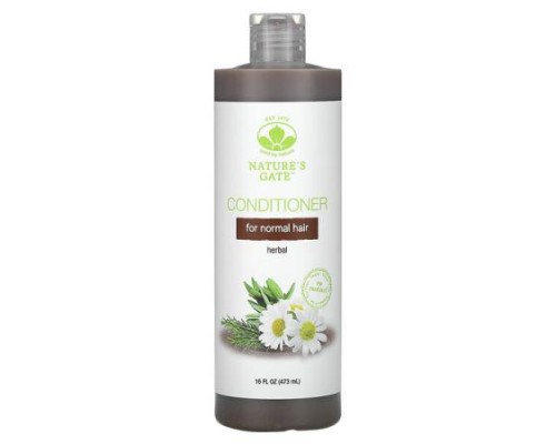 Mild By Nature, (Nature's Gate), Herbal Conditioner for Normal Hair, 16 fl oz (473 ml)