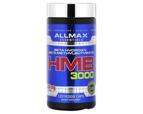 ALLMAX, Essentials, HMB 3000, 120 Veggie Caps ALLMAX, Essentials, HMB 3000, 120 Veggie Caps