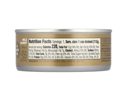 Genova, Albacore Tuna In Olive Oil, 5 oz (142 g)
