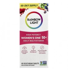 Rainbow Light, Women's One™50+, Daily Multivitamin, High Potency, 60 Vegetarian Tablets