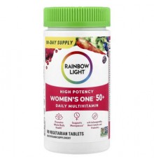 Rainbow Light, Women's One™ 50+ Daily Multivitamin, High Potency, 90 Vegetarian Tablets