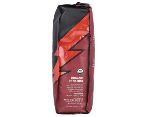 Death Wish Coffee, Whole Bean, Dark Roast, 16 oz (454 g)