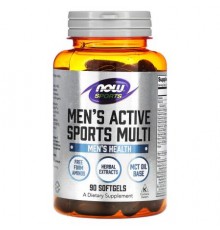 NOW Foods, Sports, Men's Active Sports Multi, 90 Softgels